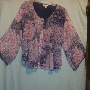 Silk blouse size 6-8